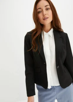 Hot Kurzblazer Damen Bekleidung·Basics|Nachhaltigere Materialien