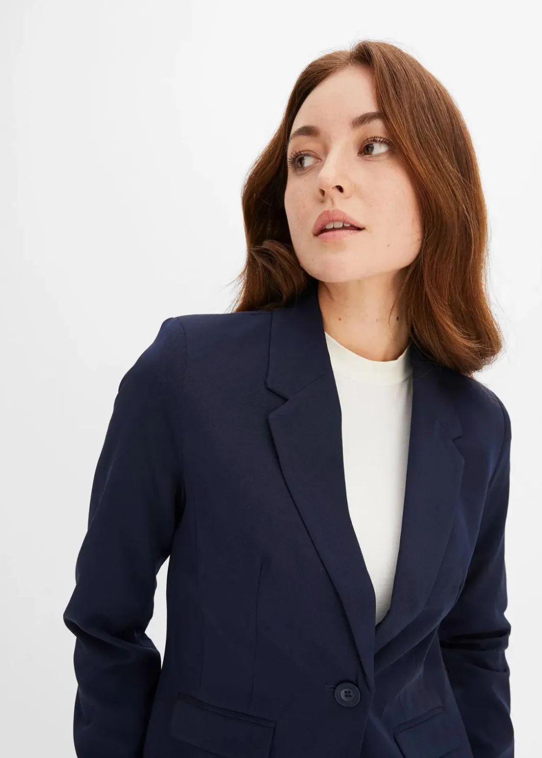 Damen bonprix Blazer|Nachhaltigere Materialien|Kurzblazer