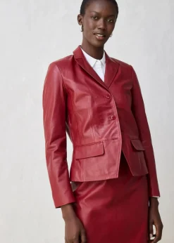 Damen bonprix Bekleidung·Basics|Blazer|Kurzblazer aus Lammnappa