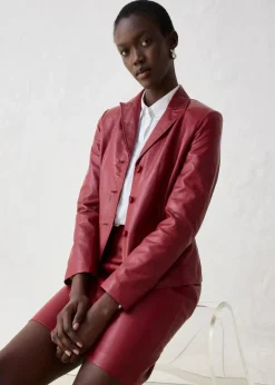 Damen bonprix Bekleidung·Basics|Blazer|Kurzblazer aus Lammnappa