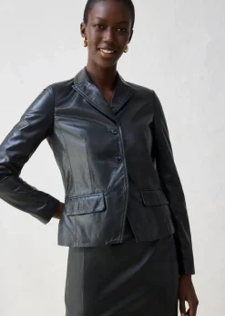 Best Kurzblazer aus Lammnappa Damen Bekleidung·Basics|Blazer
