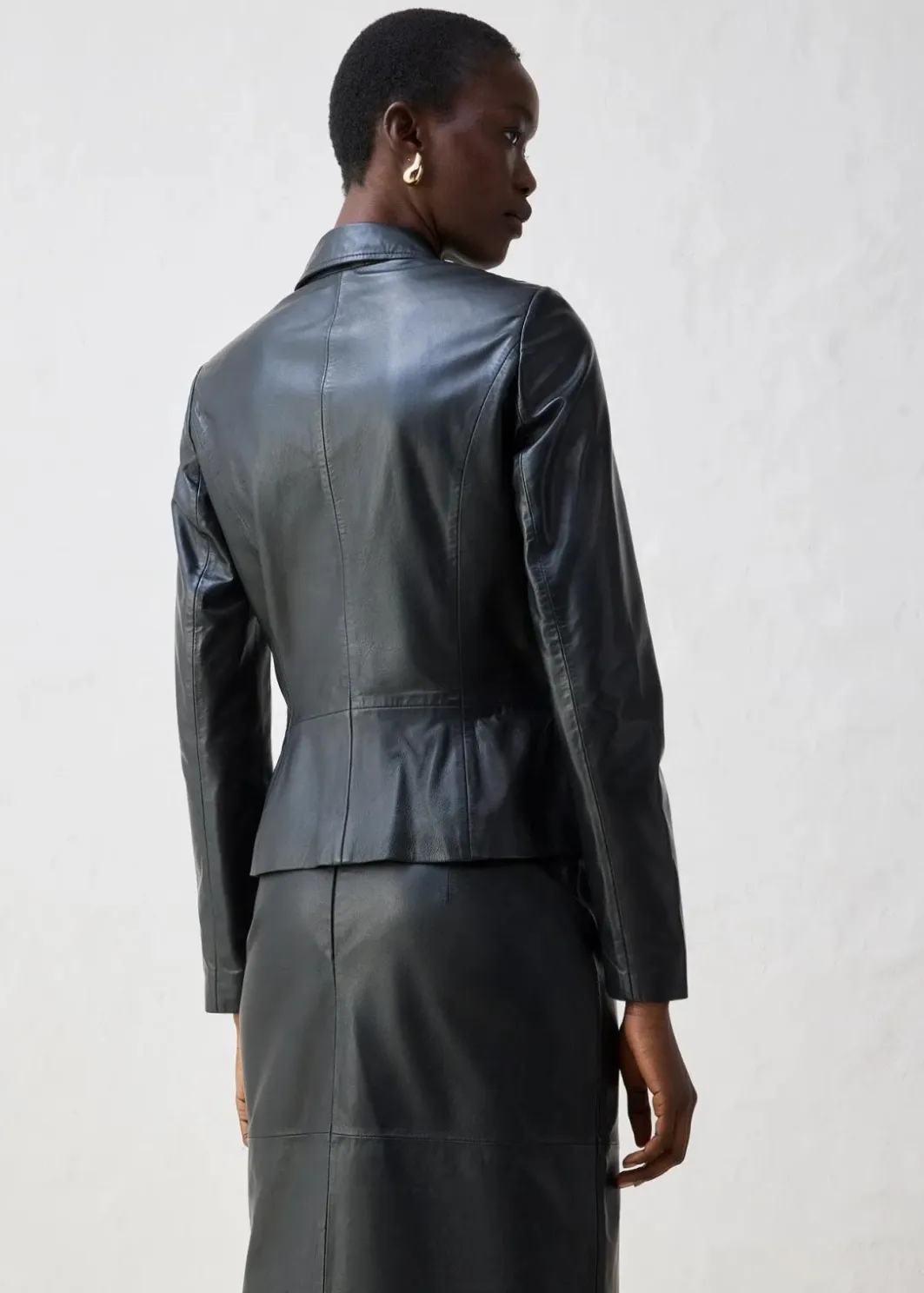 Best Kurzblazer aus Lammnappa Damen Bekleidung·Basics|Blazer