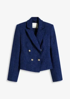 Damen bonprix Blazer|Bekleidung·Basics|Kurzblazer aus softem Bouclé