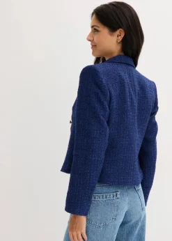 Damen bonprix Blazer|Bekleidung·Basics|Kurzblazer aus softem Bouclé