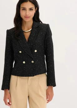 Sale Kurzblazer aus softem Bouclé Damen Bekleidung·Basics|Blazer