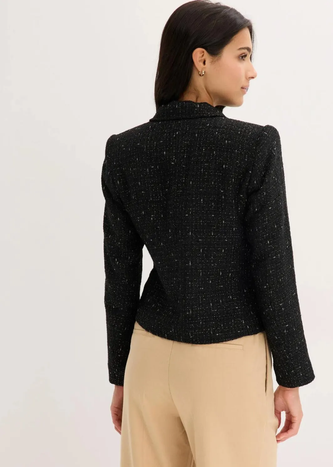 Sale Kurzblazer aus softem Bouclé Damen Bekleidung·Basics|Blazer