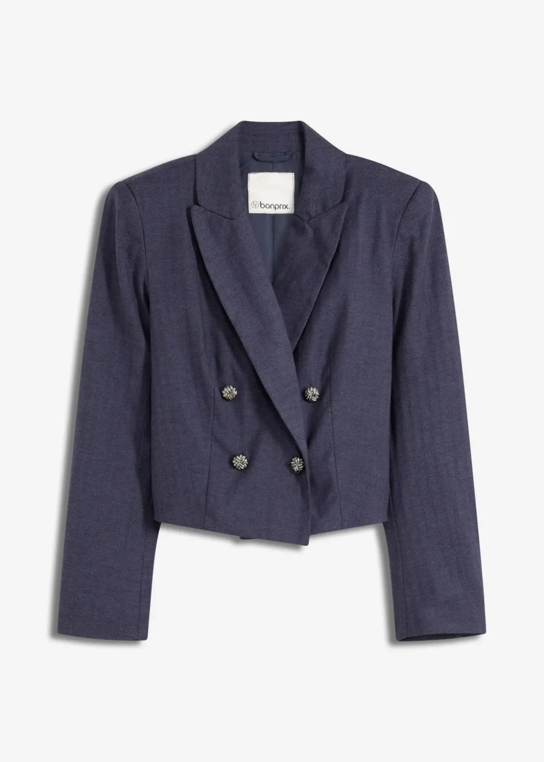 Damen bonprix Bekleidung·Basics|Blazer|Kurzblazer mit markanten Schultern