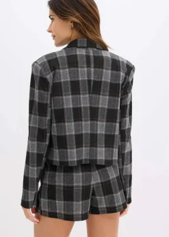Damen bonprix Bekleidung·Basics|Blazer|Kurzblazer mit Schmuck-Knopf