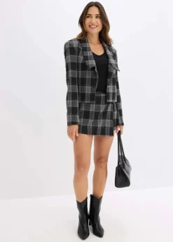 Damen bonprix Bekleidung·Basics|Blazer|Kurzblazer mit Schmuck-Knopf