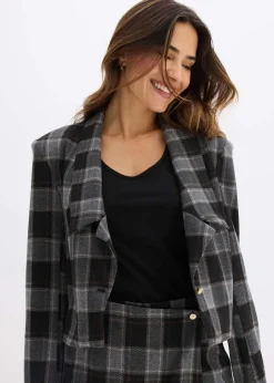 Damen bonprix Bekleidung·Basics|Blazer|Kurzblazer mit Schmuck-Knopf