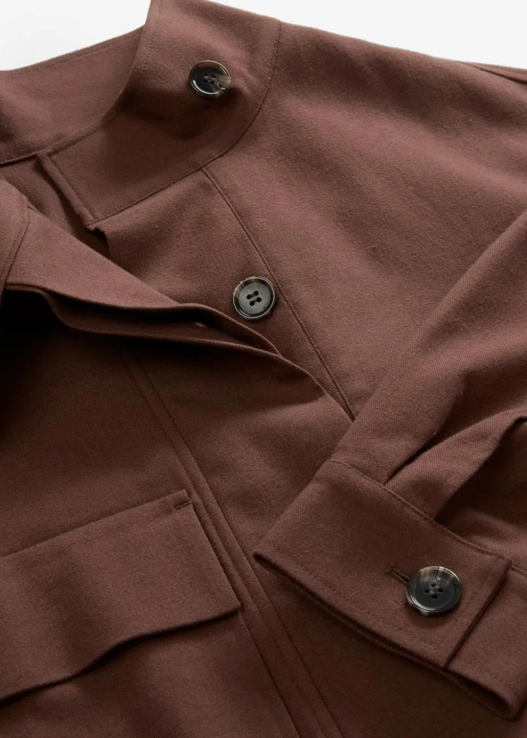 Sale Kurze Übergangsjacke aus Viskose-Mix Damen Bekleidung·Hosen|Zweiteiler & Sets