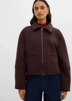 Damen bonprix Bekleidung·Hosen|Jacken & Mäntel|Kurze Jacke aus Scuba