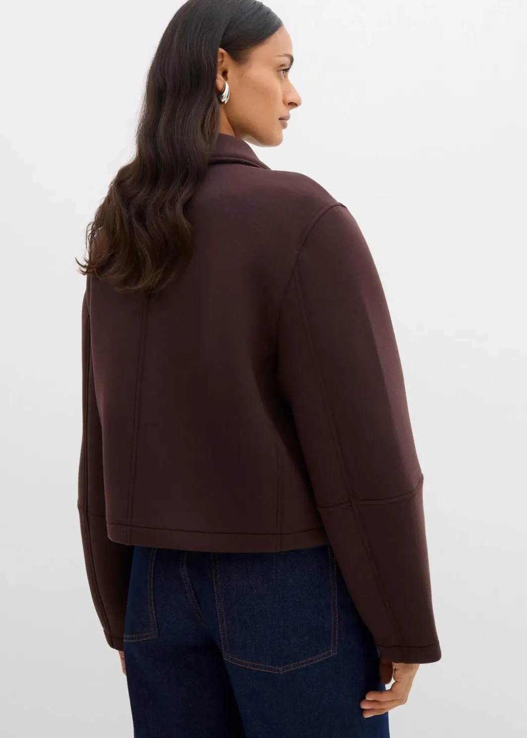 Damen bonprix Bekleidung·Hosen|Jacken & Mäntel|Kurze Jacke aus Scuba