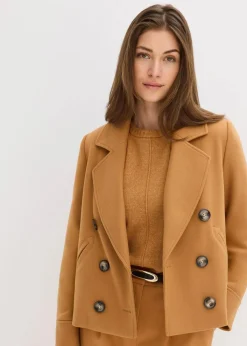 Sale Kurze Jacke in Wolloptik Damen Bekleidung·Hosen|Jacken & Mäntel