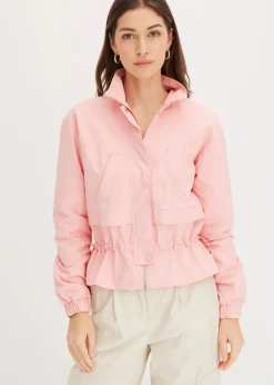 Damen bonprix Bekleidung·Hosen|Jacken & Mäntel|Kurze Jacke mit Taillen-Tunnelzug