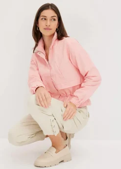Damen bonprix Bekleidung·Hosen|Jacken & Mäntel|Kurze Jacke mit Taillen-Tunnelzug