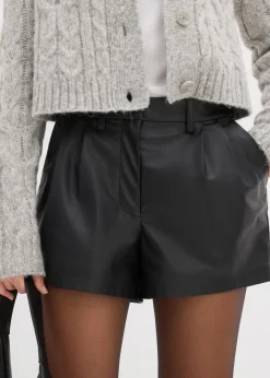 Best Kurze Lederimitat-Shorts Damen Shorts|Hosen