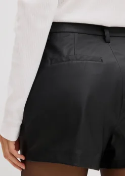 Best Kurze Lederimitat-Shorts Damen Shorts|Hosen