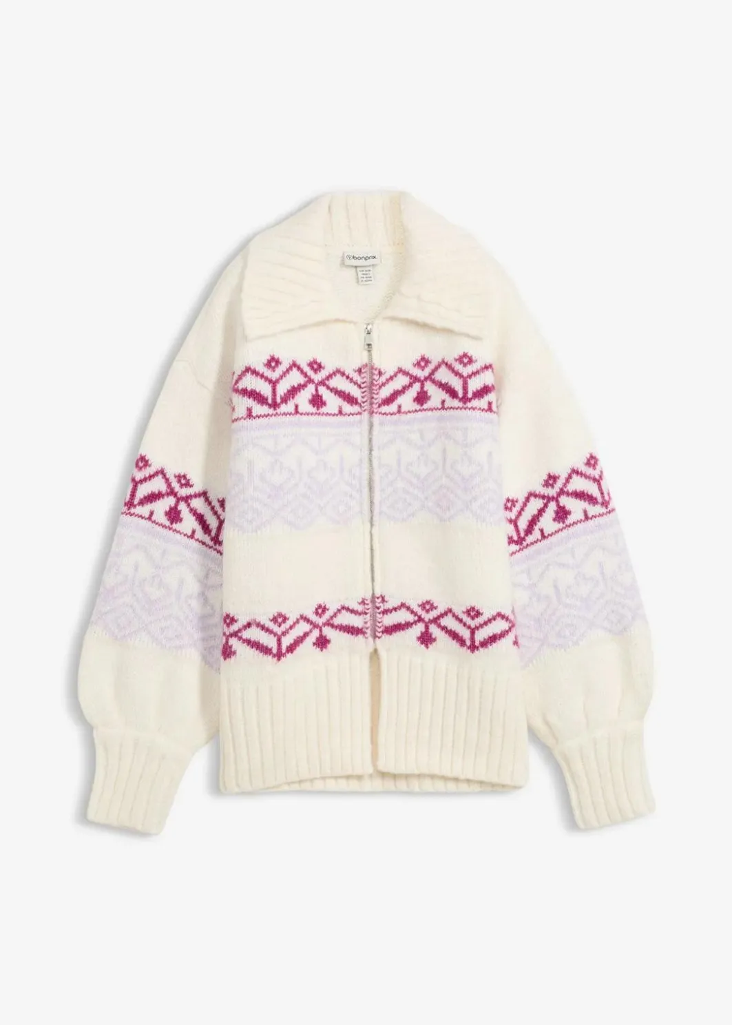 Outlet Kurze Norweger-Strickjacke Damen Bekleidung·Jeans|Pullover & Strickjacken