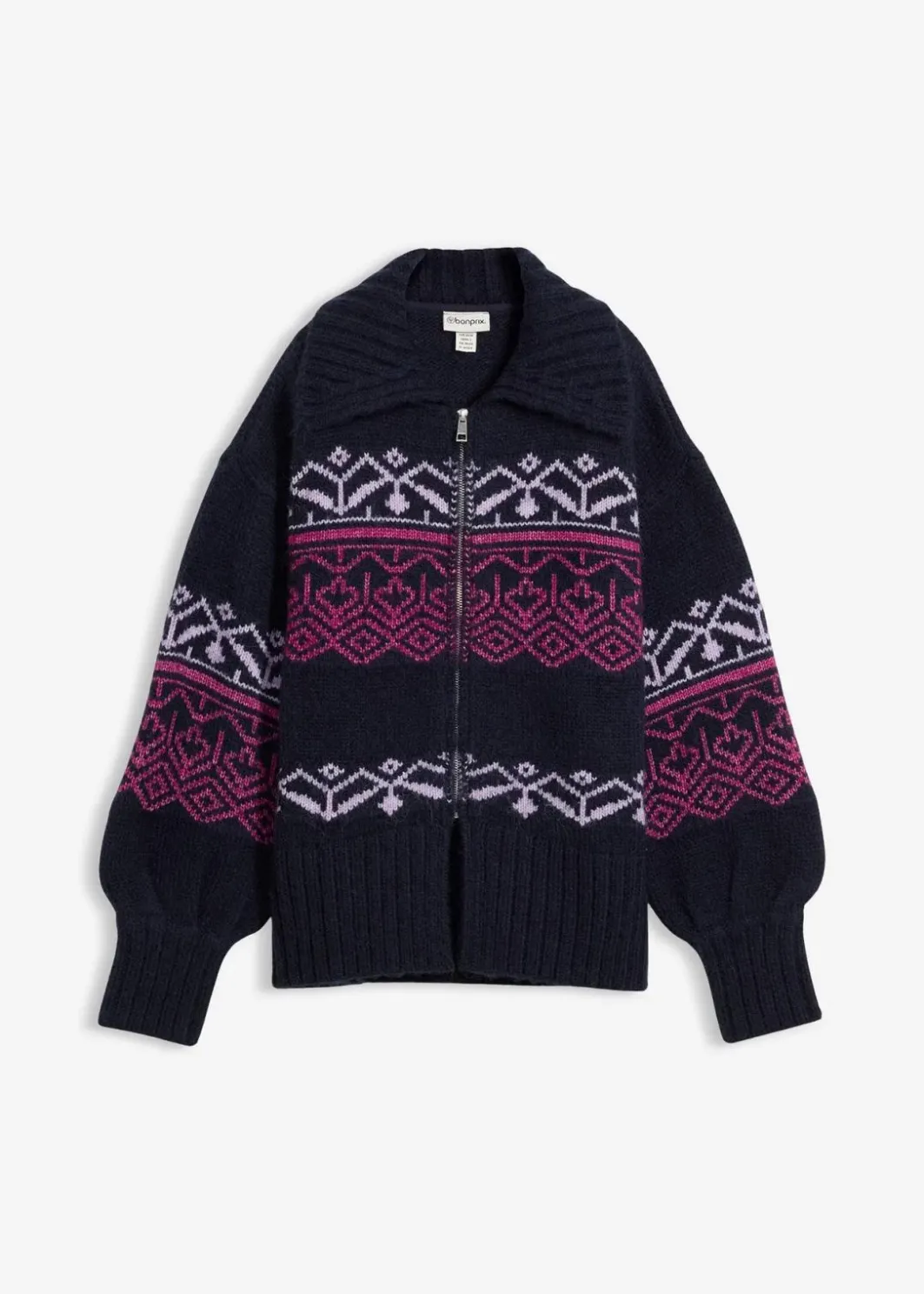 Sale Kurze Norweger-Strickjacke Damen Pullover & Strickjacken|Bekleidung·Jeans