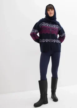 Sale Kurze Norweger-Strickjacke Damen Pullover & Strickjacken|Bekleidung·Jeans