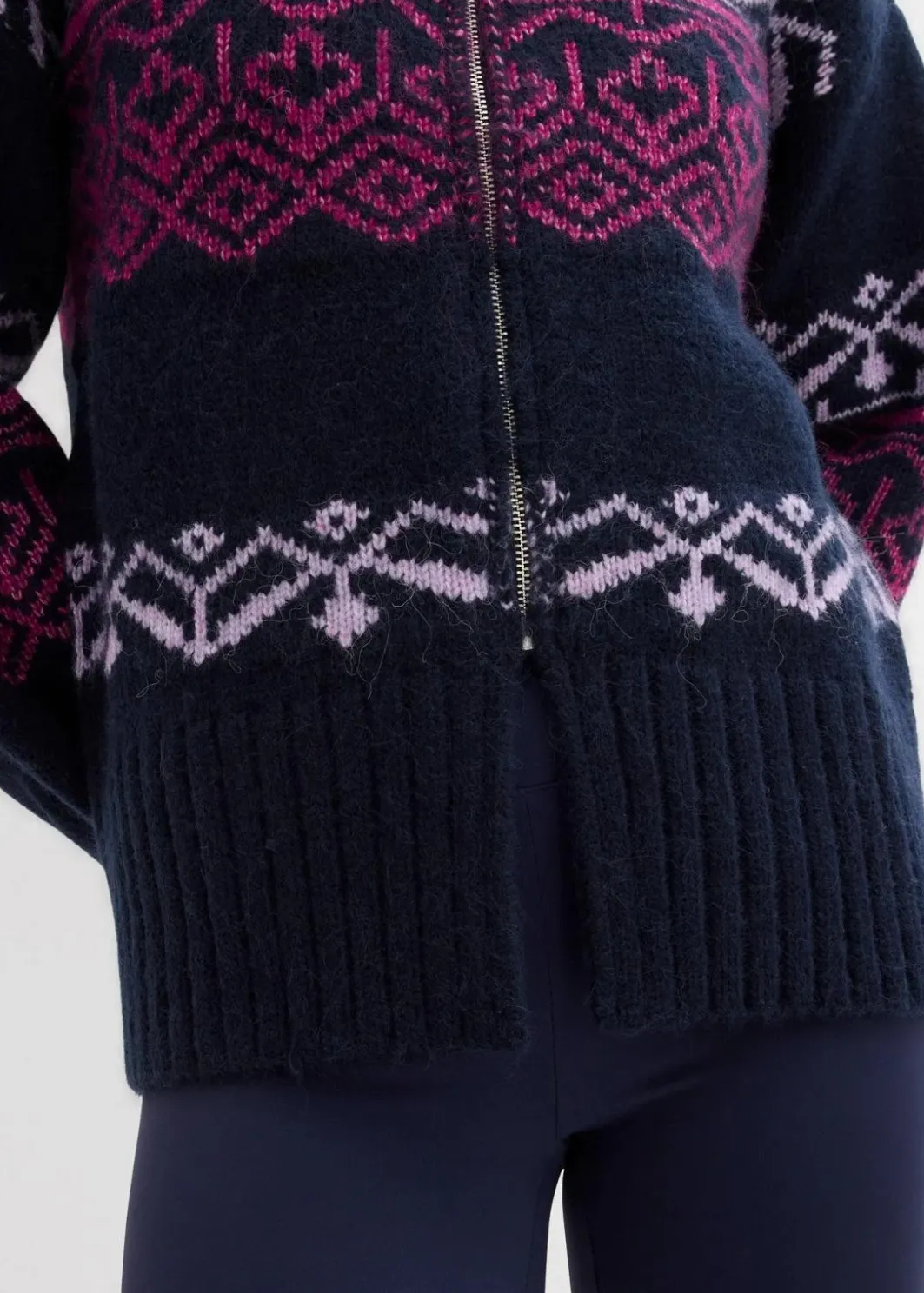 Sale Kurze Norweger-Strickjacke Damen Pullover & Strickjacken|Bekleidung·Jeans