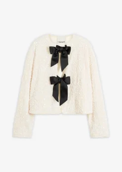 Damen bonprix Jacken & Mäntel|Bekleidung·Hosen|kurze Pailletten-Jacke