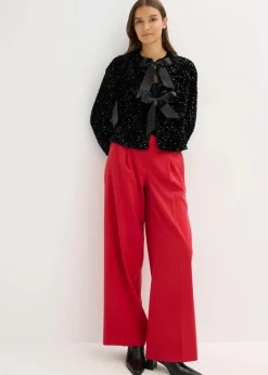 Discount kurze Pailletten-Jacke Damen Bekleidung·Hosen|Jacken & Mäntel