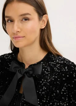 Discount kurze Pailletten-Jacke Damen Bekleidung·Hosen|Jacken & Mäntel
