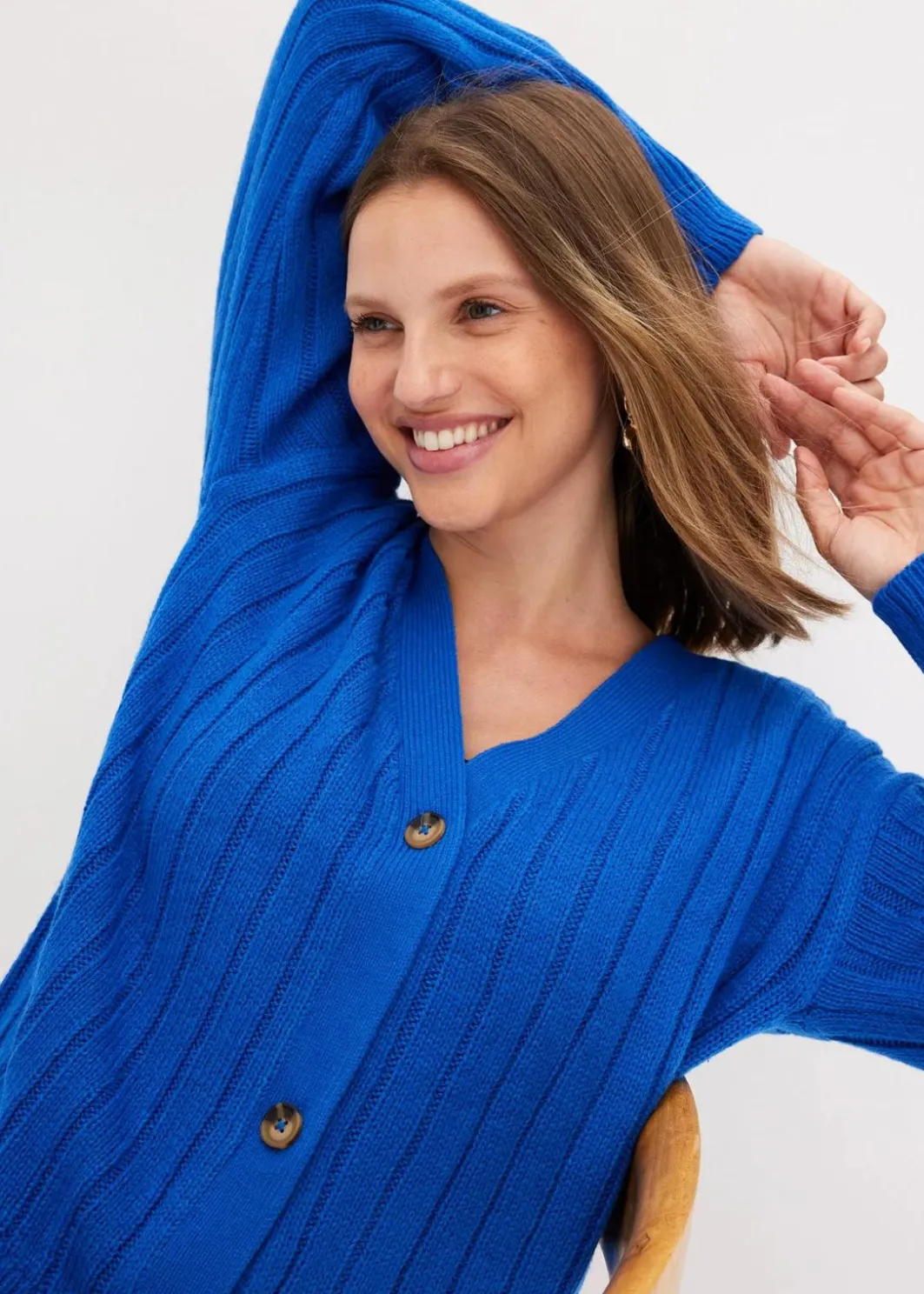 Discount Kurze Ripp-Strickjacke Damen Bekleidung·Umstandsmode|Bekleidung·Jeans
