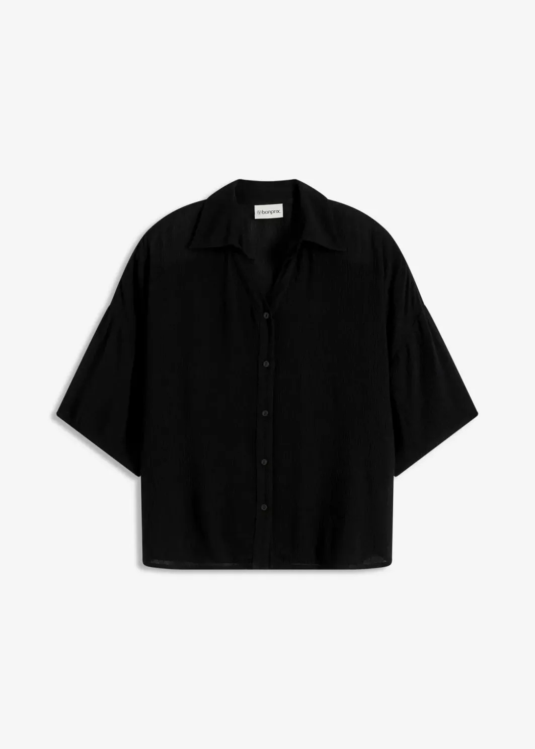 Damen bonprix Strandmode|Blusen & Tuniken|Kurze Strandbluse aus fließender Viskose