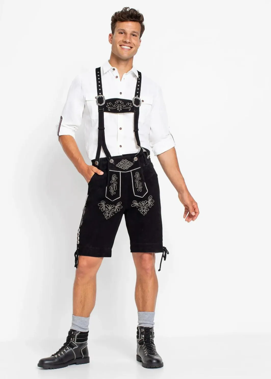 Discount Kurze Trachtenlederhose, Regular Fit Herren Große Größen|Trachtenmode