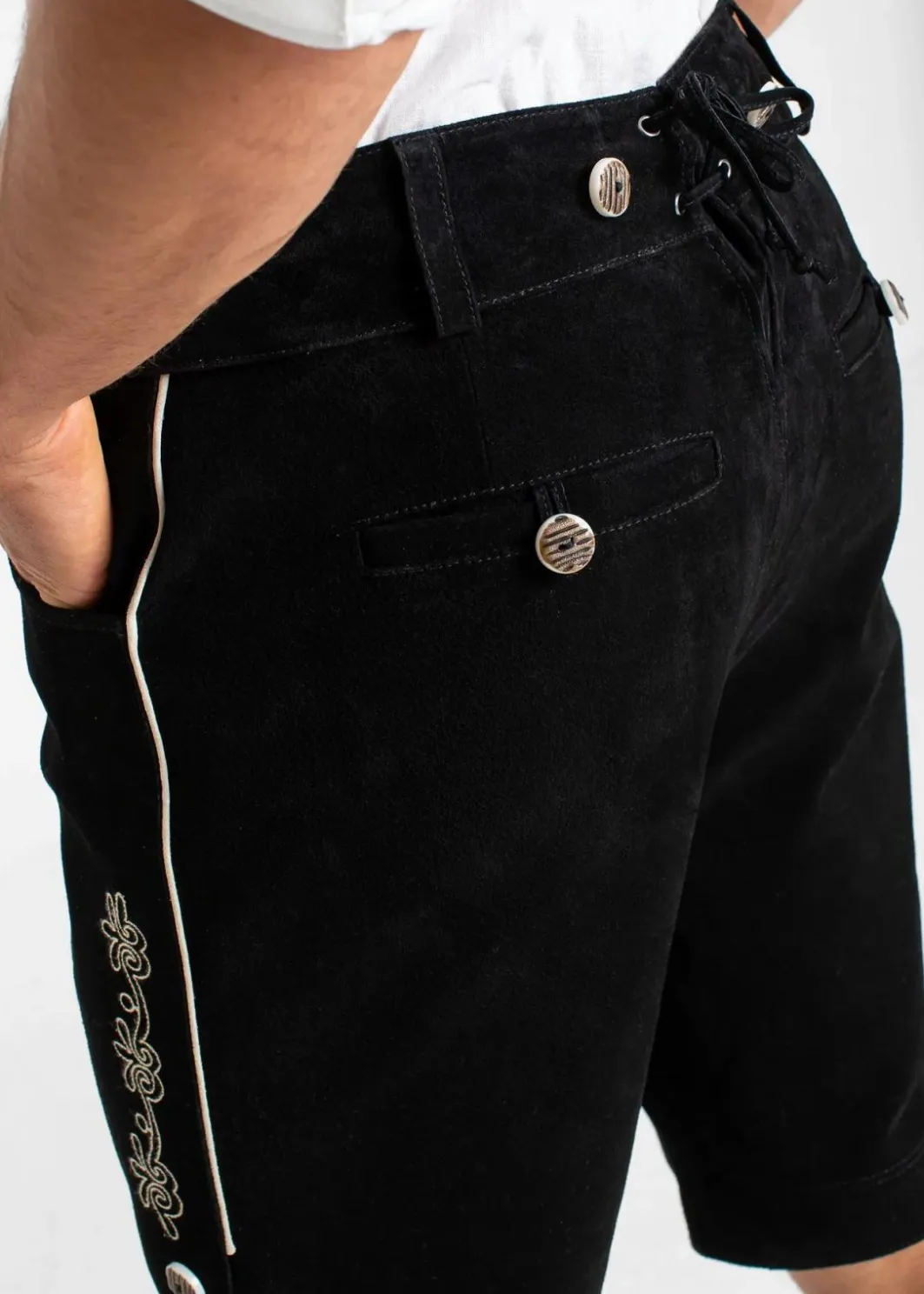 Discount Kurze Trachtenlederhose, Regular Fit Herren Große Größen|Trachtenmode