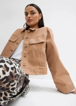 Best Kurze Twill-Jacke Damen Bekleidung·Hosen|Jacken & Mäntel