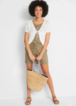 Damen bonprix Jacken & Mäntel|Strickmode|Kurzer Häkelbolero