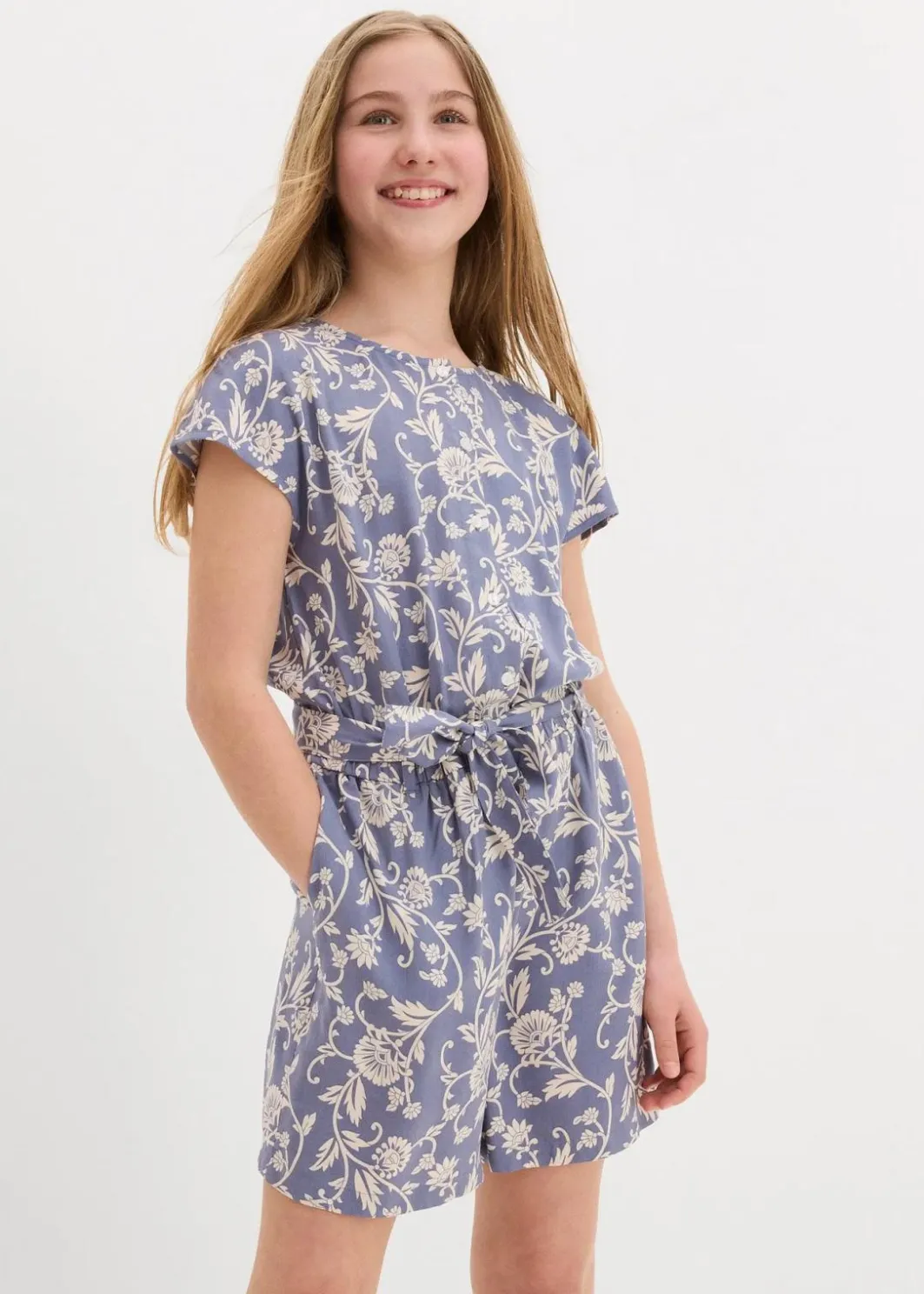 Clearance Kurzer Jumpsuit aus fließender Viskose Kinder Mädchen 9-16 Jahre·Kleider & Jumpsuits