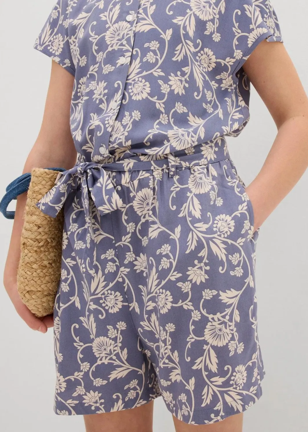 Clearance Kurzer Jumpsuit aus fließender Viskose Kinder Mädchen 9-16 Jahre·Kleider & Jumpsuits