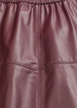 Damen bonprix Bekleidung·Sportbekleidung|Röcke|Kurzer Lederimitat-Rock