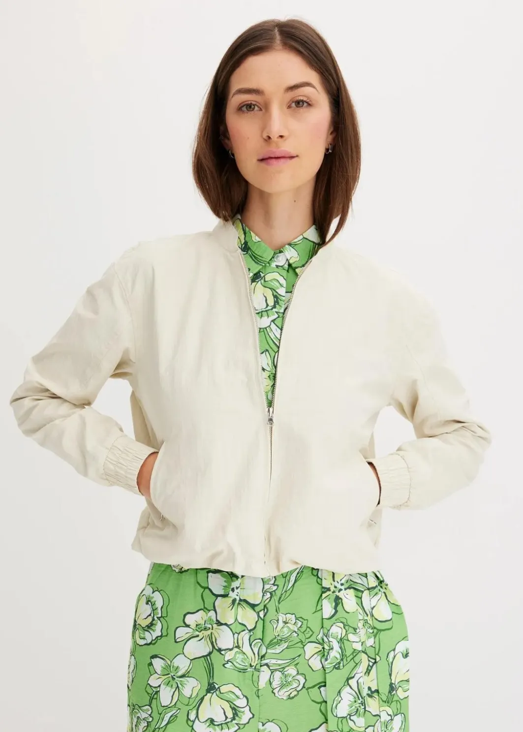 Discount Kurzer Soft-Blouson Damen Bekleidung·Hosen|Jacken & Mäntel