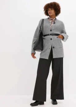 New Kurzer Strick-Mantel mit Gürtel Damen Bekleidung·Umstandsmode|Bekleidung·Jeans