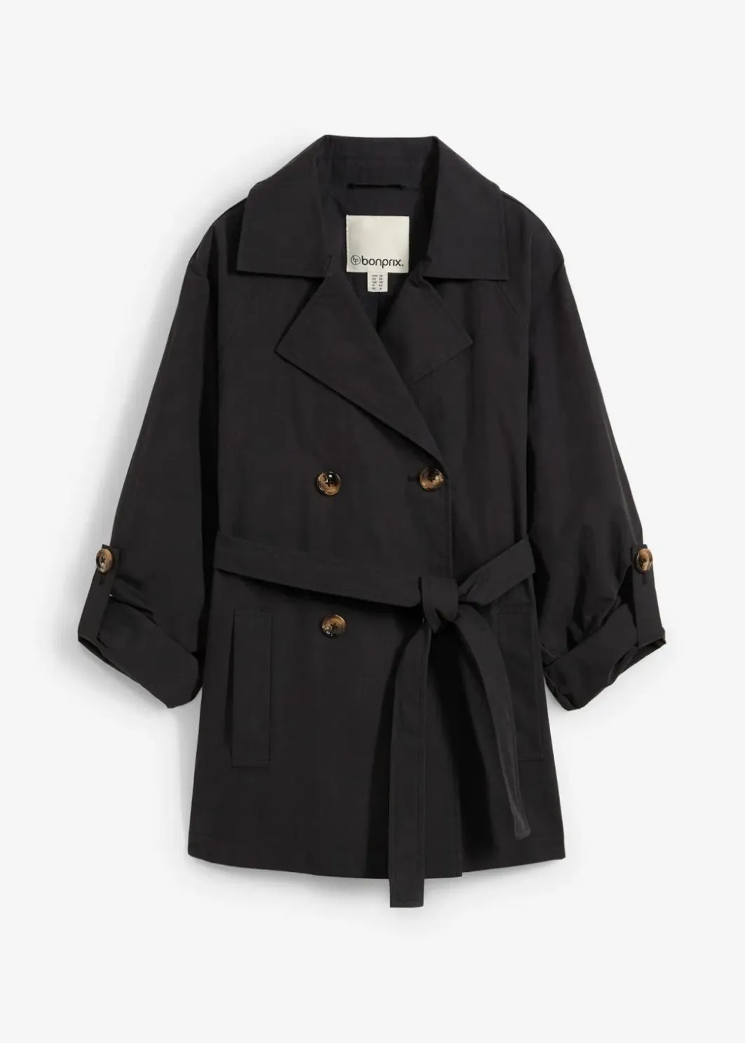 Damen bonprix Jacken & Mäntel|kurzer Trenchcoat