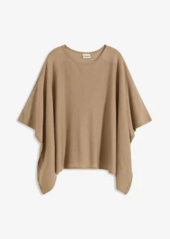 Damen bonprix Ponchos|Schuhe & Accessoires In Spezialgrößen·Tücher & Ponchos|kurzer Wollponcho
