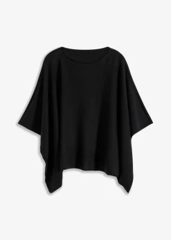 Damen bonprix Ponchos|Schuhe & Accessoires In Spezialgrößen·Tücher & Ponchos|kurzer Wollponcho
