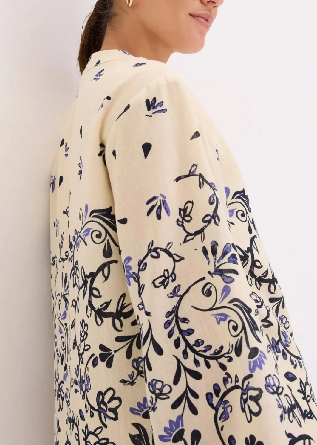 Damen bonprix Bekleidung·Pullover & Strickjacken|Kleider|Kurzes Boho-Kleid im Leinen-Look
