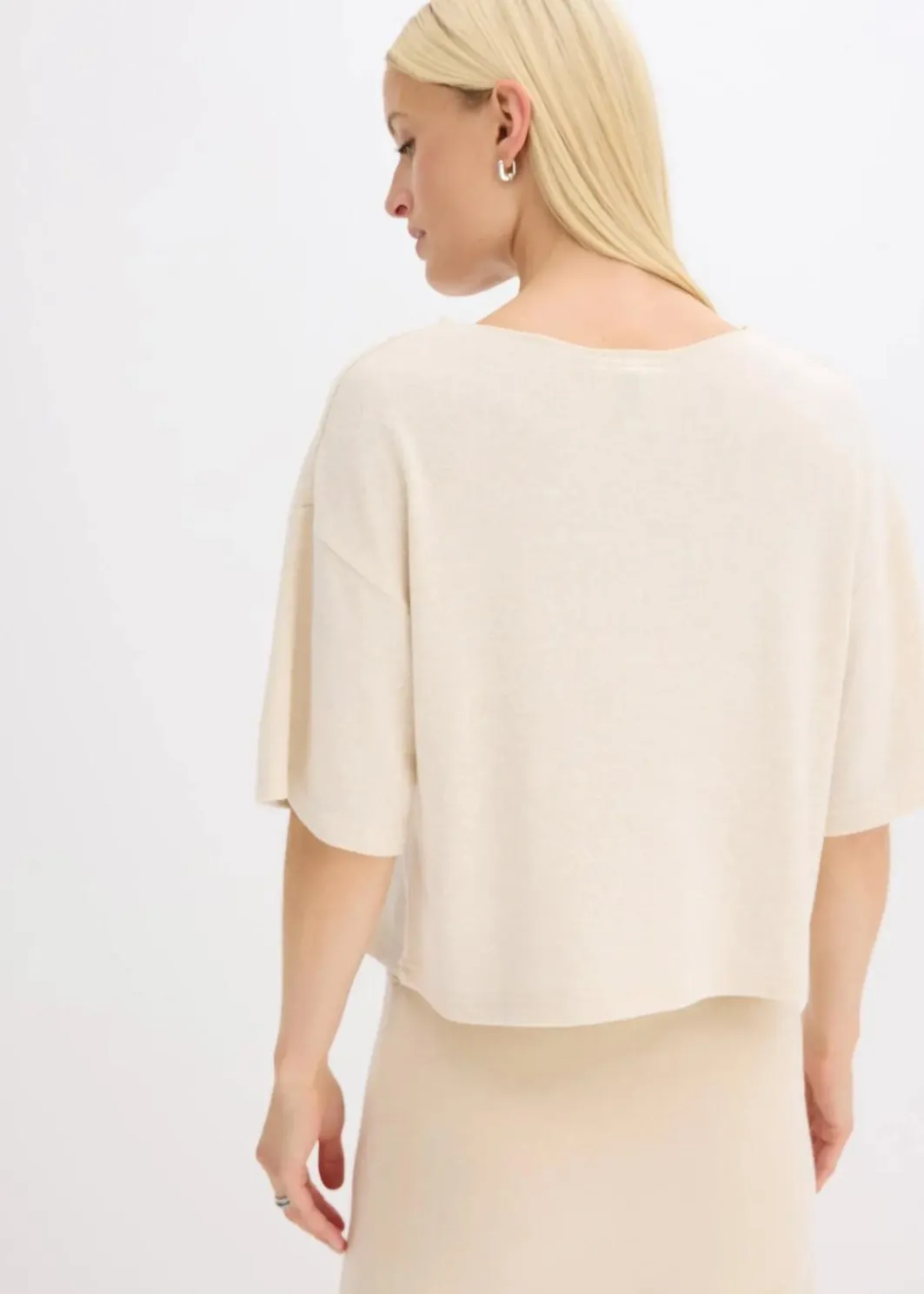 Damen bonprix Shirts & Tops|Zweiteiler & Sets|Kurzes Boxy-Shirt