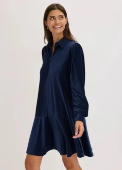 Damen bonprix Kleider|Kurzes Cord-Kleid