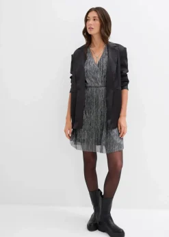 Damen bonprix Kleider|Kurzes Glitzerkleid