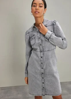 Kurzes Jeanskleid Damen Kleider|Bekleidung·Pullover & Strickjacken