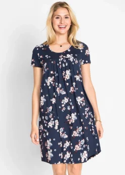 Hot Kurzes Jerseykleid aus softem Viskose-Mix Damen Bekleidung·Pullover & Strickjacken|Kleider