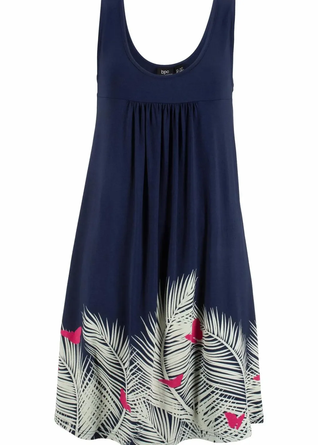 Damen bonprix Kleider|Kurzes Jerseykleid ohne Arm